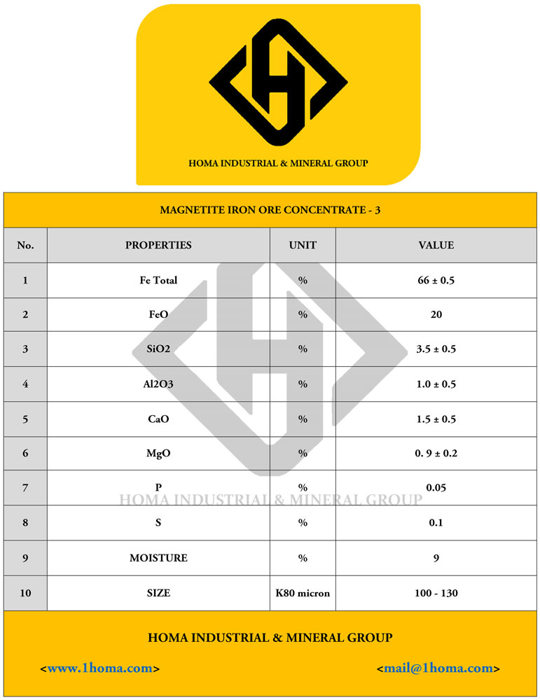 Concentrate Specification 11